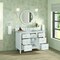 James Martin Vanities Lorelai 48'' S Vanity, Bright White w/ Victorian Sil Silestone Top w/FreePower Wireless Charger 424-V48-BW-FVSL - alternate 5