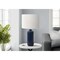 Monarch Specialties Lighting, 23"h, Table Lamp, Blue Ceramic, Ivory / Cream Shade, Contemporary, Modern I 9870 - alternate 2