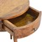 Homeroots 21" Brown Solid Wood Round One Drawer Nightstand 651556 - alternate 11