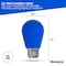 Bulbrite 25-Watt Equivalent Ceramic Blue Color S14 Weatherproof Outdoor E26 Medium Base LED Light Bulb, 10PK 862322 - alternate 3