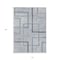 Homeroots 10' X 14' Gray Charcoal And Blue Geometric Washable Indoor Outdoor Area Rug 588343 - alternate 3