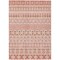 Homeroots 8' X 10' Salmon Beige And Copper Quatrefoil Washable Indoor Outdoor Area Rug 583249 - alternate 5