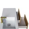 Cutler Razza Collection 42 in Wall Mount Modern Bathroom Vanity - Natural FV-RAZ-NATURA42 - alternate 4