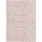 Homeroots 3' X 5' Pink And Gray Animal Print Washable Indoor Outdoor Area Rug 600636 - alternate 6