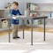Flash Furniture Paige 24x24 Kid's Granite Gray Plastic Folding Table with Locking Legs RB-2424-KID-GY-GG - alternate 5