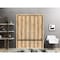 Sartodoors Slab Barn Door Panel, Planum 0012 Oak and Aluminum Strips, Sturdy Finished Flush Modern Doors, Pock PLANUM0012S-DUB-24 - alternate 3