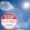 Signmission Stop Nut-free Zone, 4 inch X 4 inch, Vinyl Decal, 5PK OC-D-5PACK-4-119 - alternate 3