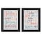Homeroots Set Of Two The Only Person Black Framed Print Wall Art, 2PK 416032 - alternate 1