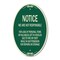 Signmission We Are Not Responsible for Loss of Personal I, 12 In X 18 In Architectural, Heavy Gauge Aluminum A-OV-G-1218-22706 - alternate 1