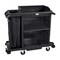 Rubbermaid Commercial Housekeeping Cart, Plastic Frame, Black 2202585 - alternate 1