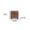 Homeroots 19" Espresso And Walnut Brown Three Drawer Wood Nightstand 286443 - alternate 6