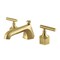 Kingston Brass Widespread Bathroom Faucet with Brass Pop-Up, Brushed Brass KZ4467CML - alternate 1