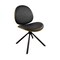 Homeroots Black Upholstered Faux Leather And Metal Dining Side Chair 632548 - alternate 4