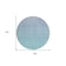 Homeroots 8' Sky Blue And Teal Blue Round Ombre Washable Indoor Outdoor Area Rug 588986 - alternate 7