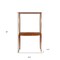 Homeroots 15in Brown And Clear Glass Standard Display Stand 364377 - alternate 3