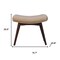 Homeroots 25in Brown Boucle and Solid Wood Upholstered Storage Bench With Cabinet 717475 - alternate 6