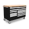 Tekton Rolling Tool Cabinet, 11 Drawer, Black, Steel, 60 in W x 30 in D x 41-1/2 in H OCL64100LWT - alternate 1