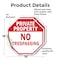Signmission Private Property No Trespassing, 18 inch X 18 inch, Vinyl Decal, 2PK OC-D-2PACK-18-161 - alternate 2