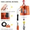 Vevor 3-in-1 Electric Hoist Winch Portable Crane 1100lbs 25ft w/ Remote Control PA500 - alternate 5