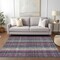 Homeroots 9' X 12' Plum Eggplant And Gray Plaid Washable Indoor Outdoor Area Rug 613991 - alternate 5