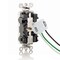 Leviton PlugsandReceptacles, 20A, 125VAC, Brn, Nylon MT163 - alternate 4