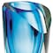 Homeroots 8" Clear and Blue Crystal Table Vase 375782 - alternate 5