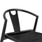 Homeroots Black Solid Wood Open Back Dining Side Chair 653940 - alternate 5