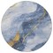 Homeroots 8' Blue And Gold Round Abstract Washable Indoor Outdoor Area Rug 611334 - alternate 5