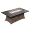Homeroots Brown Wicker Outdoor Patio Gas Fire Pit Table 468417 - alternate 1
