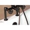Kingston Brass 7" Center Deck-Mount Clawfoot Tub Faucet with Hand Shower, Oil Rubbed Bronze AE8105CG - alternate 3