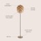 Jonathan Y Simon 63" Pinecone Wood/Metal LED Floor Lamp, Natural/Black JYL6124A - alternate 4