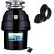 Eco Logic 3/4 HP Continuous Feed Garbage Disposal with Black Sink Flange 10-US-EL-9-DS-3B-BK - alternate 1