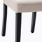 Homeroots Set of Two Beige And Black Upholstered Polyester Dining Parsons Chairs 546392 - alternate 3