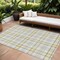 Homeroots 8' X 10' Yellow And Gray Plaid Washable Indoor Outdoor Area Rug 601377 - alternate 1