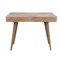 Homeroots 39" Brown Acacia Solid Wood Writing Desk With Three Drawers 489187 - alternate 1