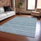 Homeroots 10' X 14' Denim Blue And Teal Blue Geometric Washable Indoor Outdoor Area Rug 610689 - alternate 5