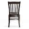 Flash Furniture HERCULES Vertical Slat Back Walnut Wood Restaurant Chair - Mocha Vinyl Seat XU-DGW0008VRT-WAL-MCHV-GG - alternate 5