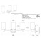 Gatco Latitude II Triple Sconce, Satin Nickel 1687 - alternate 2