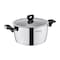 Korkmaz Nora 2 Piece 5.5 Liter Stainless Steel Casserole with Lid in Silver A2993 - alternate 1