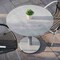 Flash Furniture 31.25" RND Outdoor Tabletop, Gray Faux Concrete, Seamless Surface Technology, 18" Round Silver Base ST-RD31-CMGY-TR18S-GG - alternate 7
