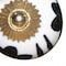 Homeroots 1.5" X 1.5" X 1.5" Black White And Gold Knobs, 8PK 321649 - alternate 2