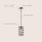 Jonathan Y Helisa 7.25" 1-Light Modern Contemporary Iron Spiral LED Pendant, Antique Silver JYL7910C - alternate 3