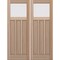 Doornmore CRF-P3G1, 74.5" x 98" ( 2x36" Door) Left Hand, Mahogany Top View Exterior Door CRF-P3G1-SW-3696_2_LI - alternate 1