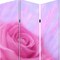 Homeroots 72" Pink Canvas Folding Three Panel Screen Room Divider 274638 - alternate 5