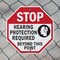 Signmission Stop Hearing Protection Required Be, 10 inch X 10 inch, Aluminum Metal Signs, 2PK OC-A-2PACK-10-123 - alternate 2