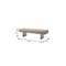 Homeroots 63in Beige and Nickel Boucle and Steel Upholstered Bench 714184 - alternate 2