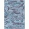 Homeroots 8' X 10' Denim Blue And Blue Abstract Washable Indoor Outdoor Area Rug 609241 - alternate 4