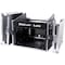 Deejay Led Fly Drive Case 8u Space Slant Mixer Rack / 6u Space Vertical Rack System with Full AC Door TBHM806E - alternate 1