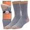 Railroad Sock Mens Premium Copper Infused Crew Socks, Charcoal/Copper, 6-12 M, 1 PR 4010 CH - alternate 1