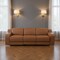 Homeroots 103" Chestnut Italian Leather Reclining USB Sofa 632887 - alternate 8
